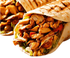 Chicken shawarma sandwich