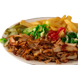 Chicken shawarma dish